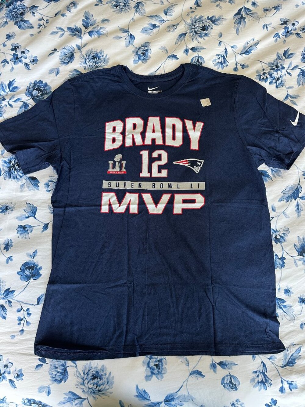 Nike Tom Brady Super Bowl LI MVP T-Shirt Men's XL Navy Patriots NFL